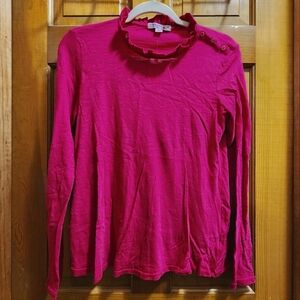 Valentine's Day Anthropologie Stateside Button Shoulder Top